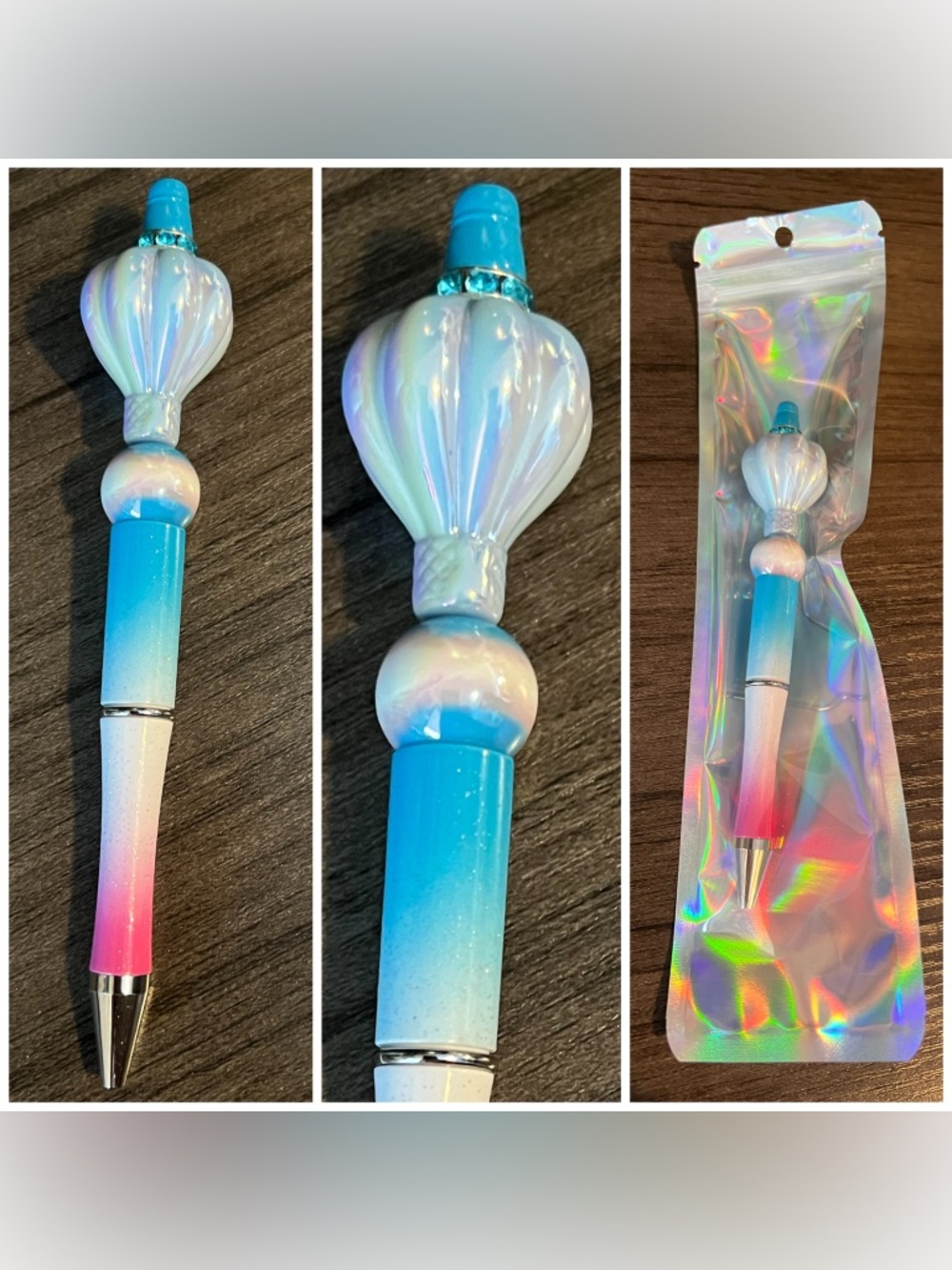 Hot air balloon beaded pen
